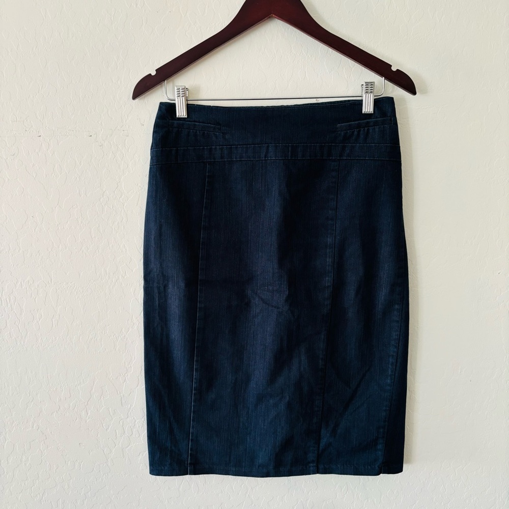 7th Avenue New York Classic Denim Pencil Skirt Blue Women’s Size 2 Business